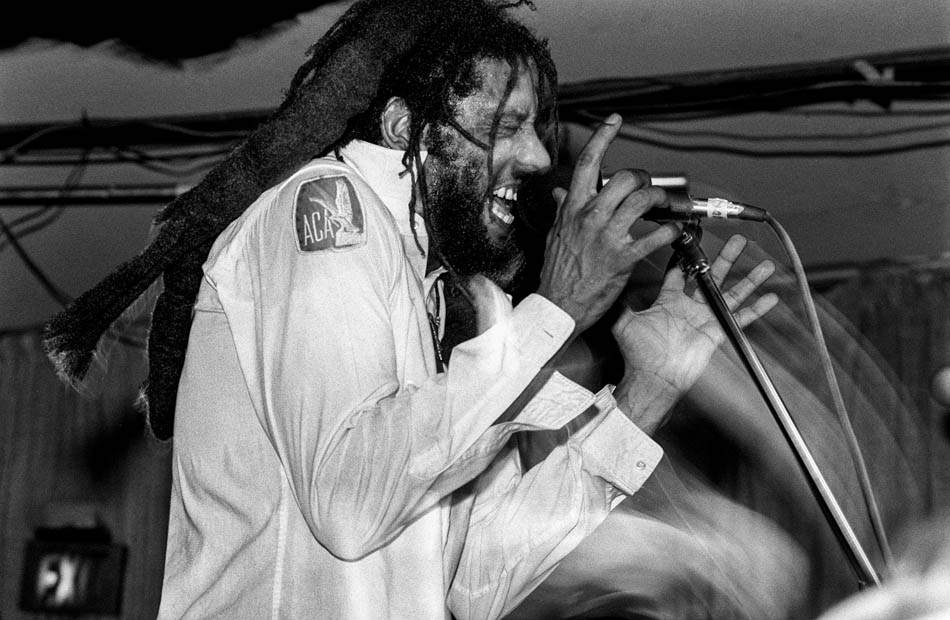 Bad Brains, with singer HR, performing at the Speedway Cafe in Salt Lake City, Utah, August 30, 1989.