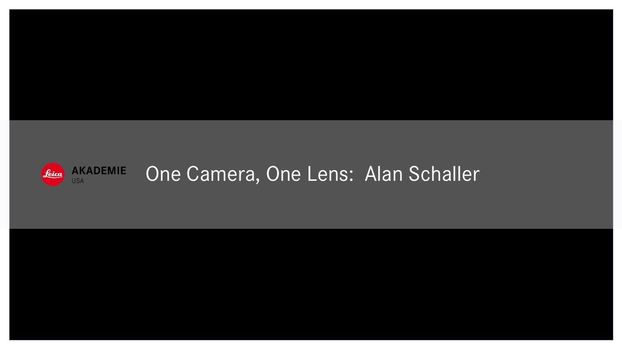One Camera One Lens – Alan Schaller #StayHomewithLeica
