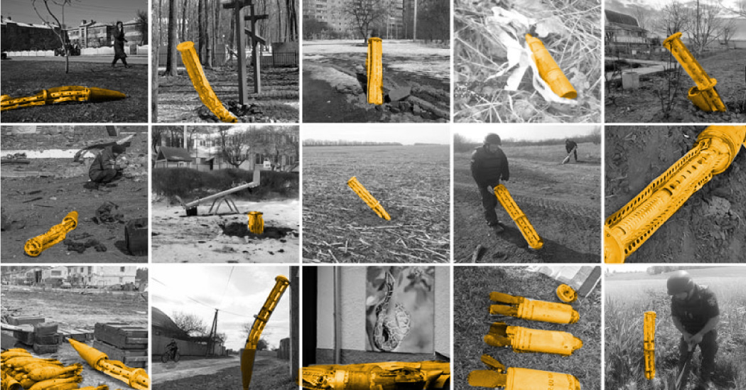 What Hundreds of Photos of Weapons Reveal About Russia’s Brutal War Strategy – The New York Times